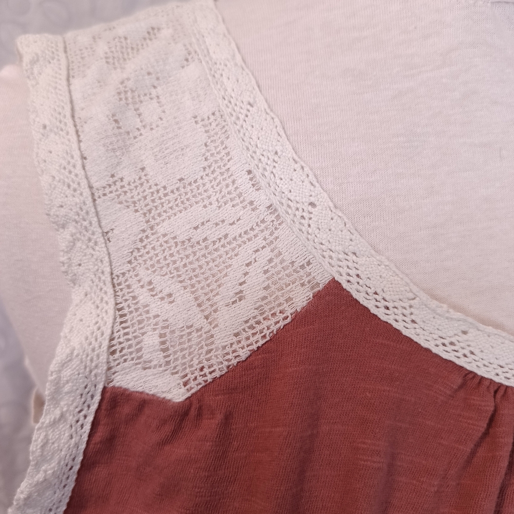 Prana Organic Cotton Lace Top